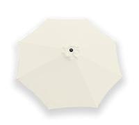 Cubierta De Repuesto Para Paraguas De Mercado 6/8 Varillas Toldo De Repuesto Para Sombrilla Resistente Al Agua Cubierta De Repuesto Para Sombrilla, Para Jardín Patio(Off-white,6 Ribs-300cm)