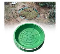 Cubierta de resina redonda portátil - Solución integrada para drenaje invisible al aire libre en césped y patios y resistente a la intemperie, perfecta para jardines y paisajismo