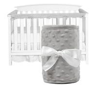 Cubierta de riel de cuna, cubiertas de riel de cuna para dentición, almohadillas protectores de borde de bumper suave y transpirable bordes, protección para bebés contra masticar y rascarse