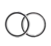 Cubierta de rodamiento auriculares for bicicleta ACB458, 36,8x45,8x6,5mm, 45/45 grados, rodamientos ACB cónicos superiores e inferiores acero cromado, 2 uds