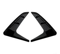 Cubierta de salida de aire de cuerpo lateral para BMW Serie 3 para G20 G21 2019+ negro brillante de fibra de carbono Fender Vent Trim Grill decoración juego de dos (negro brillante)