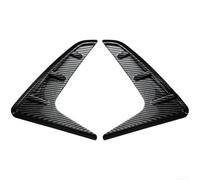 Cubierta de salida de aire de cuerpo lateral para BMW Serie 3 para G20 G21 2019+ negro brillante de fibra de carbono Fender Vent Trim Grill decoración juego de dos (fibra de carbono)
