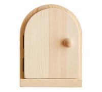 Cubierta de salida de puerta de hadas, cubiertas de madera para decoración de pared, protector de placa de interruptor de madera quemada hecha a mano añade encanto a la sala de estar, dormitorio, c