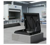 Cubierta De Salida Techo, Ventanas Puertas Garaje Puerta Seguridad Para Tejados Comerciales Con Varilla Soporte Hidráulica Manilla Tipo Interruptor(70x70-75x75-81x81 cm)