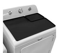 Cubierta de secadora | con colector de pelusa | 26 x 18 pulgadas de silicona antideslizante para lavadora, para fregadero, encimera de lavandería, cocina