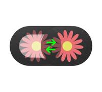 Cubierta de seguridad para cámara web: accesorio de perfil mínimo, estilo con temática de corazón, movimiento conveniente de los dedos, barrera para evitar rayones | Computación portátil que muestra e