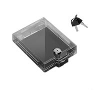 Cubierta de seguridad para niños, para panel de aire acondicionado con bloqueo, cubierta de protección de interruptor a prueba de golpes para tomas eléctricas, material ABS, 12.8 X 9.4 X 2.5 Cm