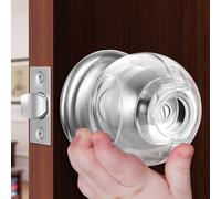 Cubierta de seguridad transparente para perilla de puerta para niños, paquete de 4 fundas para pomos de puerta a prueba de niños, se adaptan a más pomos de color, cubiertas de perilla de puerta a