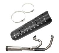 Cubierta de silenciador - Protector de tubo de escape, protector de silenciador de alta calidad | Escudo térmico de escape de motocicleta de alta calidad con fácil instalación, elegante cubierta de