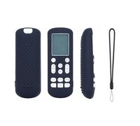 Cubierta de silicona azul luminosa para control remoto Samsung ARH-2201, protector ligero a prueba de golpes para DB93-1463T (negro)