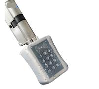 Cubierta de silicona blanca impermeable for cerradura de cilindro electrónico inteligente (solo for C001A/C001B/C001C)