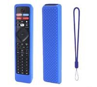 Cubierta de silicona flexible para controles remotos de TV RF402A y NH800UP que mantiene la sensibilidad del botón y la precisión de reconocimiento del dispositivo (azul)