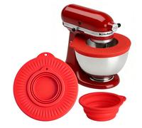 Cubierta de silicona para batidora de cuenco, protección contra salpicaduras para tazón de mezcla, compatible con cuencos Kitchen Aid 4.5 - 5, evita salpicaduras al mezclar