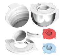 Cubierta de silicona para batidoras de pie inclinable de 5 cuartos de galón, tapa protectora plegable para utensilios de cocina artesanales y clásicos, rojo (protector azul)