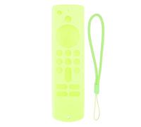 Cubierta de Silicona para Fire TV Stick de Tercera generación Control Remoto Remoto Anti -Slip Protective con Lanyard Soft Shock -Prest Tray Friend Black Set para un fácil Acceso (Verde Fluorescente)
