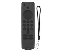 Cubierta de Silicona para Fire TV Stick de Tercera generación Control Remoto Remoto Anti -Slip Protective con Lanyard Soft Shock -Prest Tray Friend Black Set para un fácil Acceso (Juego Gris)