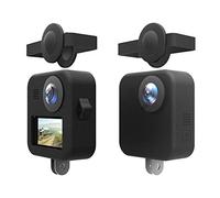 Cubierta de Silicona para GoPro MAX, Cubierta de Silicona para el Cuerpo de la Cámara, Reemplazo de la Cubierta Protectora de la Tapa de la Lente con Cordón para GoPro MAX
