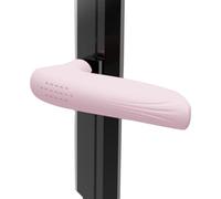 Cubierta de silicona para pomo de puerta, en forma de L, antideslizante, anticolisión, ventosa, cómodo cojín para pomo de puerta para todo tipo de clima, para palancas de puerta cuadradas planas