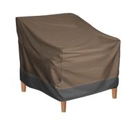 Cubierta de silla de patio oxford de oxford recubrimiento de plata resistente a agua correa de ajuste de ajuste universal cubierta de muebles para exteriores para jardín patio (Pilipanef2tcux-12)