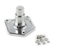 Cubierta de solenoide de arranque, 1 pieza de interruptor de arranque de botón CNC cromado para Big Twin 1991-2017 elimina el botón del manillar y el relé de motociclistas construcciones