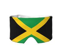 Cubierta de sombra de ojos con estampado de bandera de Jamaica para siesta, viajes, yoga, cubierta de ojos vendados, viajes, oficina, siesta, avión