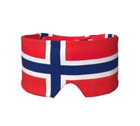 Cubierta de sombra de ojos con estampado de bandera noruega para siesta, viajes, yoga, cubierta de ojos vendados, viajes, oficina, siesta, avión