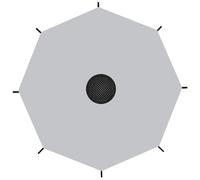 Cubierta de Sombra de trampolín, Dosel de Oxford de 12 pies para un trampolín de 8 Polos, con una Cuerda de conexión para al Aire Libre, Patio Trasero, Patio de recreo