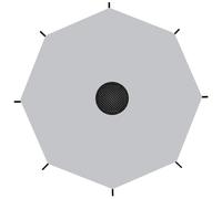 Cubierta de Sombra de trampolín, Dosel de Oxford de 12 pies para un trampolín de 8 Polos, con una Cuerda de conexión para al Aire Libre, Patio Trasero, Patio de recreo