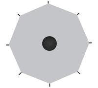 Cubierta de Sombra de trampolín, Dosel Oxford de 12 pies para un trampolín de 8 Polos, con una Cuerda de conexión para el Exterior, Patio Trasero y Sombra de Patio de recreo