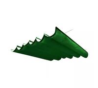 Cubierta de Sombra Ondulada, Cubierta de Sombra retráctil e Impermeable para pérgola - Kit de reemplazo de toldo para Patio, terraza y Porche - Vela de toldo Impermeable Verde Oscuro 1,5 x 3