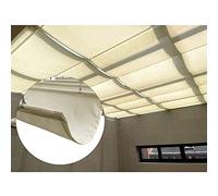 Cubierta de Sombra Ondulada, Cubierta de Sombra retráctil para pérgola, Kit de toldo Impermeable, toldo Personalizado de 3x5 m para terraza Exterior e Invernadero, Elegante Refugio de jardín