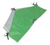 Cubierta de Sombra para Cama Elástica de 6 Pies con Correas, Verde | Oxford, Protección Solar Exterior, Resistente al Viento, Patio Trasero