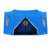 Cubierta de sombra para cama elástica | Toldo plegable Oxford recubierto de plata resistente al sol para marcos de 8 postes de 10 pies, 12 pies y 14 pies | Refugio de protección contra la lluvia