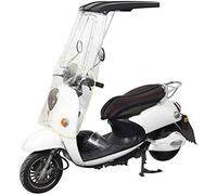Cubierta de sombrilla para motocicleta eléctrica, cubierta de lluvia para movilidad de paraguas de scooter impermeable, cubierta de paraguas con dosel para automóvil con batería, negro, sin