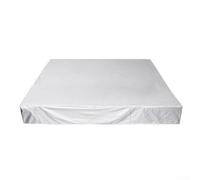 Cubierta de spa aislada, manta térmica de tela Oxford 210D con puerta de cremallera, protección resistente a la intemperie para jacuzzis y spas, color plateado (200 x 200 x 85 cm)