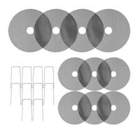 Cubierta De Suelo Para Macetas,10 Piezas Cubierta De Malla En Rejilla Protectora Cortable Con Estacas | Protectores Para Plantas De Interior Contra Animales - Para Perros Mascotas Animales Ardilla Gat