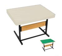 Cubierta de tablero de rompecabezas para rompecabezas de 1500 piezas, tela Oxford 210D impermeable y resistente al polvo con cierre de cordón, se adapta a 92 x 69 x 20 cm y 107 x 76 x (beige 92 x 69 x