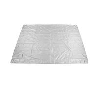 Cubierta de tambor con recubrimiento plateado, hecha de tela Oxford de 420d, cubierta de polvo de muebles plegable para uso interno al aire libre, con agujeros de gancho para (Silver)