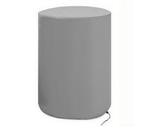 Cubierta de tanque de galón con cordón ajustable para gestión del agua de lluvia, protección contra el clima, tela Oxford gris, 63,5 x 94 cm para almacenamiento de agua (420D)