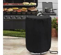 Cubierta de tanque de propano resistente al agua para cilindro de 20 libras con tablero de polietileno duro integrado, tela Oxford, dobladillo inferior ajustable para evitar el desplazamiento del