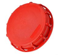 Cubierta de tanque IBC con junta para tanque de 1000 L, tapa de polipropileno rojo para contenedores de almacenamiento a granel y latas de pulverización (B)