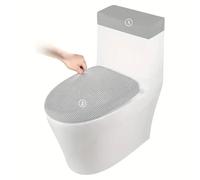 Cubierta de tanque inodoro Jacquard, 6 piezas, 3 juegos, Protector asiento antisuciedad elástico, fundas tapa, alfombrillas cojín, accesorios decoración baño hotel(Gray)