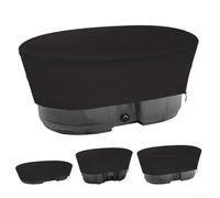 Cubierta de tanque ovalada con parte inferior elástica con tela Oxford 210D recubierta de poliuretano impermeable, cubierta de baño de hielo diseñada para proteger el agua de las hojas y el polvo (178