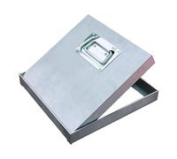 Cubierta de tanque séptico empotrable con asas, tapa de boca de metal resistente para patio, pavimento