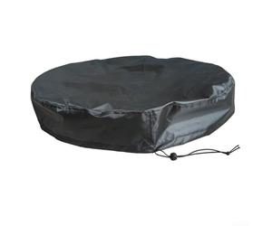 Cubierta de tapa de cubo para exteriores, 65 x 10 cm, tela Oxford 420D impermeable, funda protectora para tambor y tanque de almacenamiento, con cordón ajustable para patio y jardín