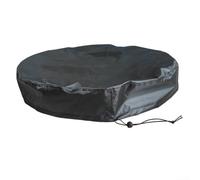 Cubierta de tapa de cubo para exteriores, cubierta de lluvia a tope de agua, tela Oxford 420D, protector de tanque de almacenamiento de jardín, tapa de cubo de basura resistente a la intemperie con