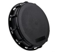 Cubierta de tapa de tanque IBC de 275 a 330 galones para Schutz, para Greif, para pasaporte | Tapa de tambor de plástico de 163 mm con junta | Cubierta de polietileno de alta densidad (negro)