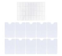 Cubierta De Tarjeta De Cáscara Dura De 10 Partes Y 1 Etiqueta Vacía, Cubierta De Tarjeta Transparente De Doble Cara, Cubierta De Tarjeta De Plástico Impermeable.