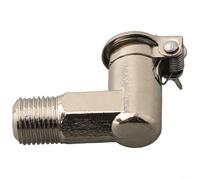 Cubierta de taza de aceite CNC, codo para fresadora Bridgeport M6 M8 1/8 rosca de cobre ángulo recto en forma de L taza de mantequilla (1/8)