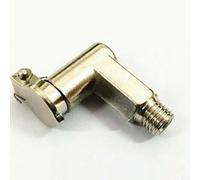 Cubierta de taza de aceite CNC, codo para fresadora Bridgeport M6 M8 1/8 rosca de cobre ángulo recto en forma de L taza de mantequilla (M8)